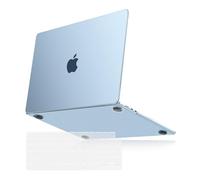 MOSISO Custodia Compatibile con MacBook Air 13 Cover M4 M3 M2 2025 2024-2022 A3240 A3113 A2681, per MacBook Air 13,6'' Case Colore Originale Naturale Ultra-Sottile&Copritastiera, Cielo Azzurro Chiaro