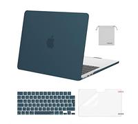 MOSISO Custodia Compatibile con MacBook Air 13 Cover M4 M3 M2 2025 2024-2022 A3240 A3113 A2681, per MacBook Air 13,6'' display Liquid Retina Case&Copritastiera&Pellicola&Borsa, Deep Teal