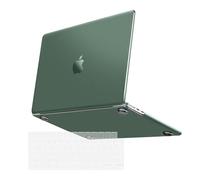 MOSISO Custodia Compatibile con MacBook Air 13 Cover M4 M3 M2 2025 2024-2022 A3240 A3113 A2681, per MacBook Air 13,6'' Case Colore Originale Naturale Ultra-Sottile&Copritastiera, Verde Smeraldo