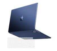 MOSISO Custodia Compatibile con MacBook Air 13 Cover M4 M3 M2 2025 2024-2022 A3240 A3113 A2681, per MacBook Air 13,6'' Case Colore Originale Naturale Ultra-Sottile&Copritastiera, Blu Notte