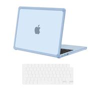 MOSISO Custodia Compatibile con MacBook Air 13 Cover M5 M4 M3 M2 2026-2022 | Copritastiera&Paraurti TPU Guscio Rigido Anti-crepa Case per MacBook Air 13,6 pollici A3449 A2681 2025 2024, Celeste