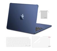 MOSISO Custodia Compatibile con MacBook Air 13 Cover M5 M4 M3 M2 2026-2022 | Copritastiera&Pellicola&Borsa&Anti-crepa Angoli&Bordo Morbido TPU Case per 13,6 pollici A3449 A3240 A2681, Mezzanotte