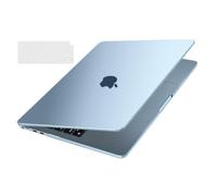 MOSISO Custodia Compatibile con MacBook Air 13 Cover M5 M4 M3 M2 2026 2025 2024-2022 A3449 A3240 A3113 A2681, Naturale Ultra-Sottile display Liquid Retina da 13,6'' Case&Copritastiera, Celeste