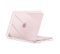 MOSISO Custodia Compatibile con MacBook Neo 13 pollici Cover, Modello A3404 Versione 2026 con Chip A18 Pro, Case Rigida Protettiva Antigraffio, Rosa Pastello Cristallo