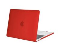 MOSISO Custodia Compatibile con MacBook Pro 13 Cover M2 M1 2025 2024 2023 2022-2016 A2338 A2289 A2251 A2159 A1989 A1706 A1708 con/senza Touch Bar, Case per MacBook Pro 13,3 Pollici, Rosso
