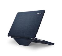 MOSISO Custodia Compatibile con MacBook Pro 16 Pollici Cover 2025 2024 2023 2022 2021 M4 M3 M2 M1 A3403 A3186 A2991 A2780 A2485,Tessuto Maglia Rivestito Custodia Rigida con Staffa Piega,Blu Foschia