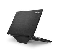 MOSISO Custodia Compatibile con MacBook Pro 16 Pollici Cover 2025 2024 2023 2022 2021 M4 M3 M2 M1 A3403 A3186 A2991 A2780 A2485,Tessuto Maglia Rivestito Custodia Rigida con Staffa Piega,Nero