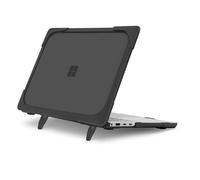 MOSISO Custodia Compatibile con Microsoft Surface Laptop Cover 13.8 Pollici 2024 Touchscreen 7a Edizione 2024 Modello di Rilascio 2036,Plastica Case Rigida Resistente con Staffa Piega,Nero