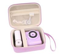MOSISO Custodia Fotocamera Compatibile con ESOXOFFORE/per Dylanto/DUDUDRAGON/GKTZ/Dafotil/Careenoah/Aasonida Fotocamere Stampa Istantanea Bambini, Borsa Organizer Portatile Fotocamera Digitale, Viola