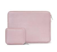 MOSISO Custodia PC Portatile 17 pollici per HP Lenovo ASUS Acer Alienware | 17-17,3'' Compatibile con LG Jumper Dell Ideapad, Protettiva Idrorepellente Borsa Computer con Custodia Piccola, Rosa Baby