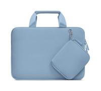 MOSISO Custodia PC Portatile Borsa Laptop 13,3 pollici Neoprene con Manico | Per MacBook Air/Pro 13/Pro 14, HP Dell ASUS, Borsa Computer Manichetta Protettiva con Piccola Staccabile, Blu Pastello