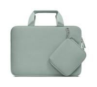 MOSISO Custodia PC Portatile Borsa Laptop 13,3 pollici Neoprene con Manico | Per MacBook Air/Pro 13/Pro 14, HP Dell ASUS, Borsa Computer Manichetta Protettiva con Piccola Staccabile, Verde Antico