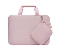 MOSISO Custodia PC Portatile Borsa Laptop 14 pollici Neoprene con Manico | Per HP Lenovo Dell ASUS Acer, HP Stream, Borsa Computer Manichetta Protettiva con Piccola Staccabile, Rosa