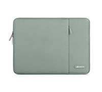MOSISO Laptop Custodia Borsa 14 Pollici,Borsa PC 14 Pollici Compatibile con HP Lenovo Dell ASUS Acer, HP Stream, Dell Latitude, Lenovo IdeaPad,Poliestere Manica Verticale con Tasca,Verde Antico
