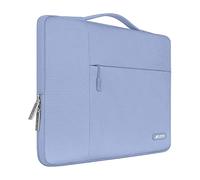 MOSISO Laptop Custodia Borsa Porta PC 13-13,3 Pollici Notebook Compatibile con MacBook Air/Pro Compatibile con MacBook Pro 14 M4 M3 M2 M1 2025-2021,Poliestere Multifunzionale Manica, Ceruleo