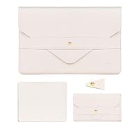MOSISO Laptop Sleeve Compatibile con MacBook Pro 14 M5 M4 M3-M1 2026-2021 | Compatibile con MacBook Air/Pro,13-13,3 pollici Notebook, Borsa con Piccola Case&Mouse Tappetino&Cavi Organizer, Beige