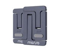 MOSISO Mini Supporto Portatile Laptop Scrivania,Supporto Regolabile Lega Alluminio Computer,Supporto Ergonomico Pieghevole Tastiera Lavoro Collaborativo,Compatibile con Tutti i Laptop, Grigio Ardesia