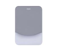 MOSISO Tappetino Mouse con Poggiapolsi,Mat Ergonomico Morbido Tessuto Memory Foam Curvo Rialzato,per Casa Ufficio,Alleviare Dolore Durante Tipo Base PU Antiscivolo per Computer Laptop, Grigio