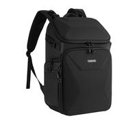 MOSISO Zaino Fotocamera Borsa DSLR/SLR/Mirrorless con Back Panel Traspirante,Zaino Viaggio Fotografico con Scomparto Laptop 15-16 Pollici&Copertura Antipioggia Treppiede per Canon/Nikon/Sony,Nero