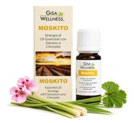 Moskito Sinergia 7 Oli Essenziali per Diffusori 10 ml | Aromaterapia | con Olio Essenziale Citronella, Lavanda, Geranio, Menta Piperita, Eucalipto da Agricoltura Biologica 100% Puri Gisa Wellness