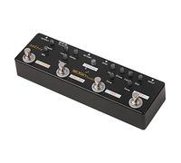 MOSKY Audio SOL918 Pedale multieffetto 5 in 1 Chitarra combinata True Bypass Dispositivo multi-in-one Riverbero Delay FX Loop Overdrive Distortion for basso Electro-acou, Nero