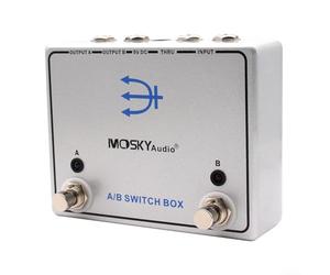 Moskyaudio, interruttore a pedale per canale effetto AB, per il routing del segnale della chitarra, con doppia uscita amplificatore e interruttori a pedale per un facile passaggio tra i percorsi