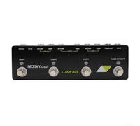 Moskyaudio - Pedale per chitarra con 3 loop box con posizione di ingresso flessibile, loop True Bypass e sintonizzatore muto per prestazioni dal vivo