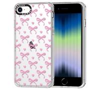 MOSNOVO Cover per iPhone SE/iPhone 8 / iPhone 7 - Custodia Trasparente Sottile Antiurto in TPU+PC per Telefono [Protezione Caduta da 6,6 Piedi/Anti-Peel] - Amore Fioccoso