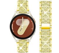 Mosonio Compatibile con Samsung Galaxy Watch 8 Band 40 mm, 20 mm, gioiello in metallo con custodia da 40 mm, da donna, per Galaxy Watch 8 (oro, 40 mm)