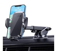MOSOTECH Porta Cellulare Auto, Supporto Telefono per Ventosa con 360° Rotazione e Estensibile, Portacellulare per Auto Universale per Cruscotto/Parabrezza