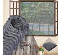 Mosquitera Ventana Ajustable 200x450cm, Mosquitera para Mosquitos Vendida Por Metros Abatible Mosqueteras para Ventanas para Ventanas con Marco, Grigio