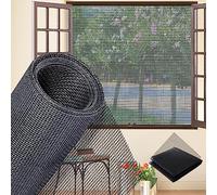 Mosquiteras 200x400cm, Mosquiteras Enrollables para Puertas Sin Deshilacharse al Cortar Malla Mosquitera Ventanas para Ventanas, Nero