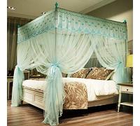 Mosquito nets with three doors to the floor and mosquito nets, yurt mosquito nets 1.2 m / 1.5 m / 1.8 m bed double home jade 1.8 * 2.0 m 32mm bold column-green_1.2 * 2.0m 32mm bold column