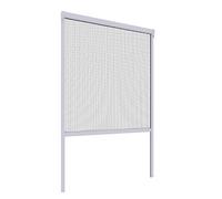 Mosquito Stop Zanzariera a rullo, zanzariera per finestre, accorciabile individualmente, bianco, 130 x 160 cm, 23591