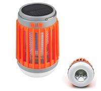 Mosquito Zapper, Solar Outdoor Waterproof Camping Lamp, Portable Cordless Multifunctional Hand Lantern, USB Charging and Low Noise for Indoor, Home Garden, Camping, Picnic (orange)