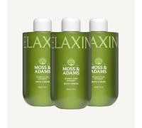 Moss & Adam s Bagno Crema Rilassante, Formula Idratante con Vitamina B5 - Fragranza Mandarino, Cedro e Ginepro - Bagno Soak - Multipack 3 x 600ml
