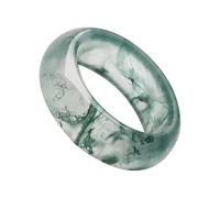 Moss Agate Ring Stylish Gems - Finger Jewelry Green Gems Rings for