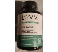 Moss Marino Irlandese Biologico 1400mg 60 Capsule Bladderwrack/Burdock/Non OGM