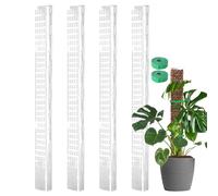 Moss Pole | Bendable Coir Plant Poles | Climbing Plants Indoor Monstera Support Extension | For alconfor Bies Terraces Outdoor Yards Porches with Garden Tape and Rope