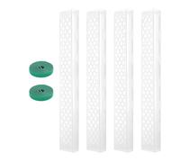 Moss Pole - Supporto per piante impilabile in PET da 60 cm, trasparente, con cinghie magiche, aiuta Monstera Pothos e piante lisce a crescere verticalmente per casa, appartamento, scrivania e