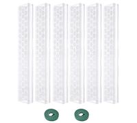 Moss Poles For Monstera | 17-Inch Stackable trasparente Plant Support | Climbing Monste Creeper Pole For Indoor Plants | Durevole PP Material, Adjustable Indoor Plant Trellis F́or onstera, Philodend