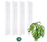 Moss Poles, Stackable 17-inch Plant Support, Trasparente Indoor Climbing Stand, Green Ivy, Money Tree Growth Assistance, Monstera Plants, PP, 200 g, e 300 g