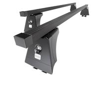 Mossa Barre portatutto in acciaio compatibili con Ford Focus mk II Berlina (2008-2011) nero - portapacchi auto - portabagagli barre da tetto - con punti di fissaggio di serie