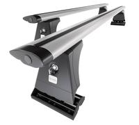 Mossa Barre portatutto in alluminio compatibili con Alfa Romeo MiTo Hatchback (2008-2018) argento - portapacchi auto - portabagagli barre da tetto - con punti di fissaggio di serie 2