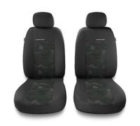Mossa Coprisedili anteriori compatibili con VW Volkswagen Amarok (2010-2019) - fodere sedili - set coprisedili auto universali - 2UNE-GR