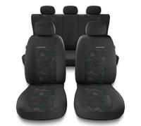 Universale Set coprisedili auto per VW VOLKSWAGEN AMAROK - Nero Verde - UNE-GR