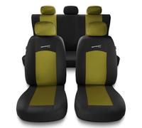 Mossa Coprisedili compatibili con VW Volkswagen Amarok (2010-2019) - fodere sedili - set coprisedili auto universali - S-Y