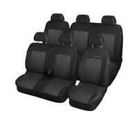 Mossa Coprisedili su Misura compatibili con Volkswagen Transporter T6 Van (2015-2019) per Due File di sedili - Fodere sedili Auto - Set coprisedili Auto E3