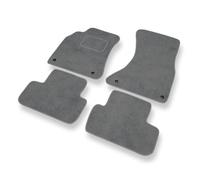 Mossa Premium tappetini auto in velluto compatibili con Audi A5 I 8T (5 porte) (2007-2016) - tappeti auto - grigio