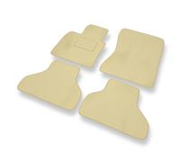 Mossa Premium tappetini auto in velluto compatibili con BMW X5 II E70 (2007-2013) - tappeti auto - beige 1